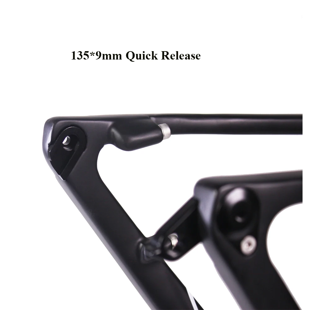 Discount 2019 new carbon mtb frame Ceccotti mountain cross carbon bike frame 142*12 and 135*9mm exchangeable bicycle frame 6