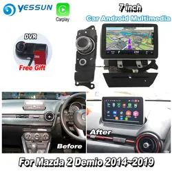 YESSUN для Mazda 2 Demio 2014 ~ 2019 автомобильный Android Carplay gps Navi карты навигации DVD CD плеер Радио стерео Мультимедиа HD экран