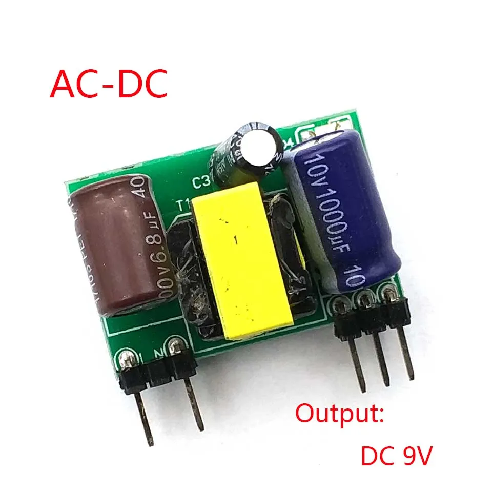 AC 90~ 240 V/110 V 220V to DC 3V 5V 9V 12V 15V 24V 5W импульсный источник питания/преобразователь питания/адаптер питания - Цвет: Output DC 9V