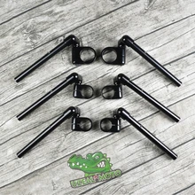 37 мм 41 мм 51 мм Ретро Мотоцикл универсальная Регулировка алюминиевый сплав разделенный руль Сплит кафе гонщик клип на руль 22 мм