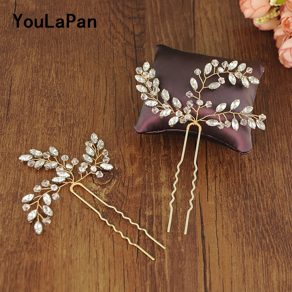 

YouLaPan HP60 Bridal Tiara Wedding Clips Handmade Bridal Wedding Hair Accessories Wedding Hair Jewelry Bridal Hair Pins