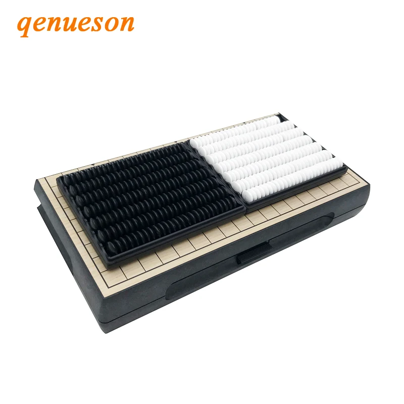 Weiqi – jeu classique de 19 Go de route, Table pliante, en plastique, magnétique, jeu d'échecs, jeu de société, Gobang, jouet pour enfant, cadeaux
