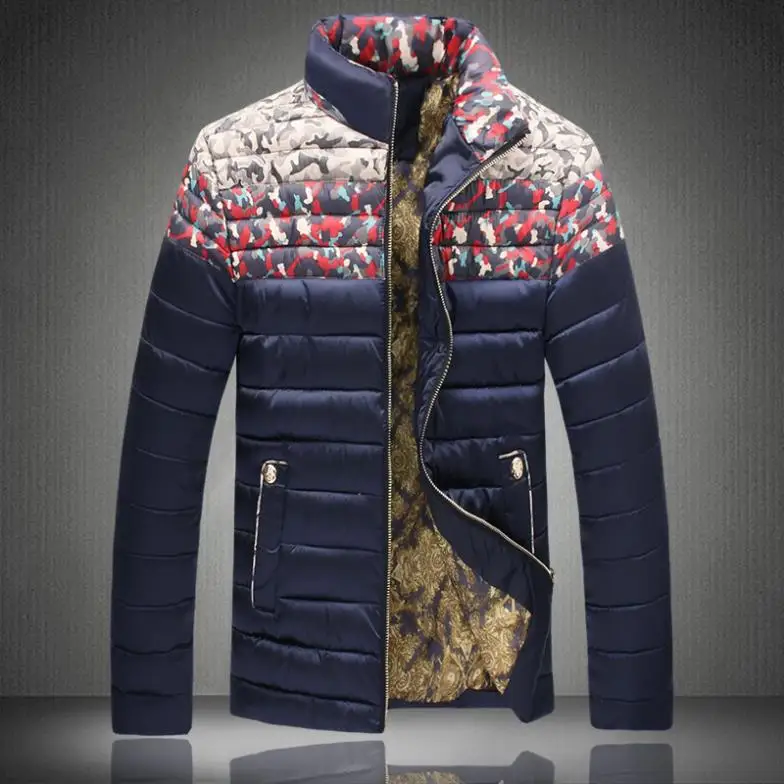 

2015 New Direct Selling Parka Men Chaqueta Hombre Napapijri -collar Camo Padded Jacket Men Plus Fertilizer In Winter Warm Coat