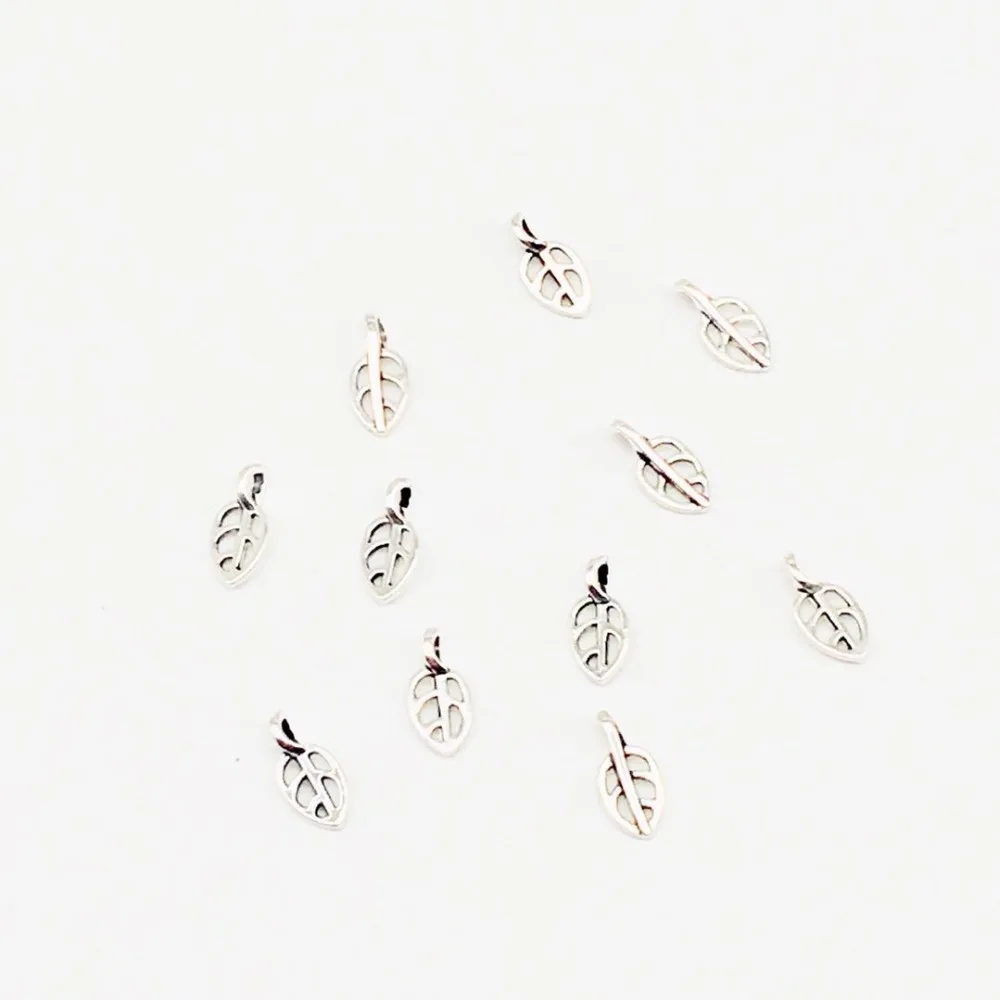 

60 pcs Hot fashion antique silver Leaves charm Leaves Pendants fit DIY Handmade necklace earring bracelet Jewelry Making A-80259