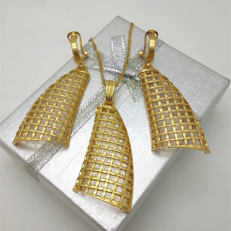 

ZuoDi Fashion Jewelry 2018 Pendant Necklace Earrings Women Jewelry Set Wholesale design Christmas Gold color Jewelry Gift