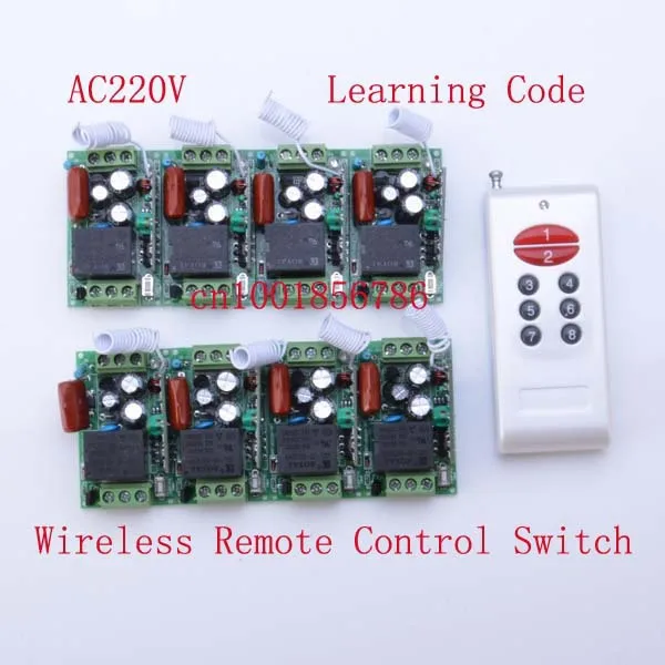 

Free Shipping 8CH 220V light switch ON/OFF Digital Wireless Radio RF Wireless Remote Control Switch System