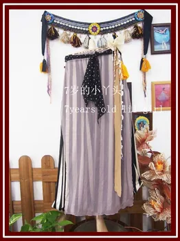 

Transparent thin Skirt with Open Slit belly dance skirt CX037