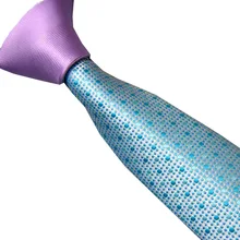 Lammulin Для мужчин костюм Галстуки Дизайн Фиолетовый Узел Контрастность серебро с мятно-зеленый горошек галстук узкий галстук 6 см gravats