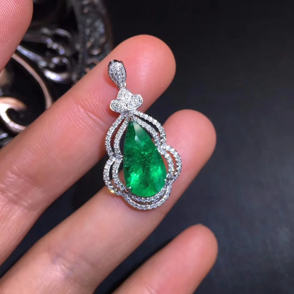 AIGS хорошее ювелирное изделие сертификат Настоящее 18K Белое Золото AU750