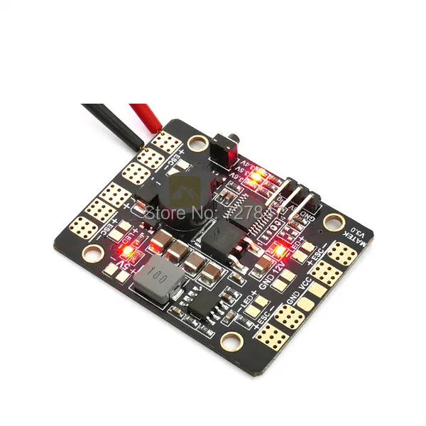 Матек светодио дный и зарядная станция PDB 5in1 V3 Питание доска + BEC 5 В 12 низкая