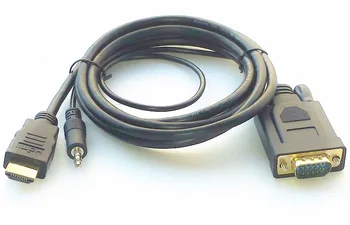 

HDMI transfer to VGA transfer line, HDMI to VGA computer, followed by projector with audio HD connection line