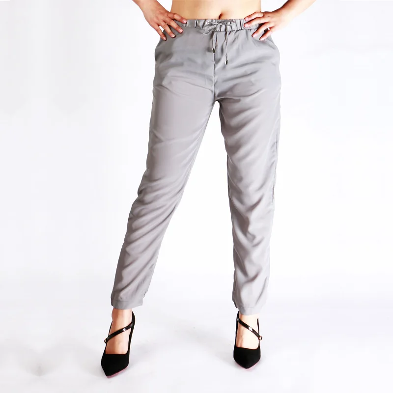 

Heat Sell Trousers New Chiffon Large Size Elastic Wais Elastic Pants Yoga Fitness Pants Increase XXL
