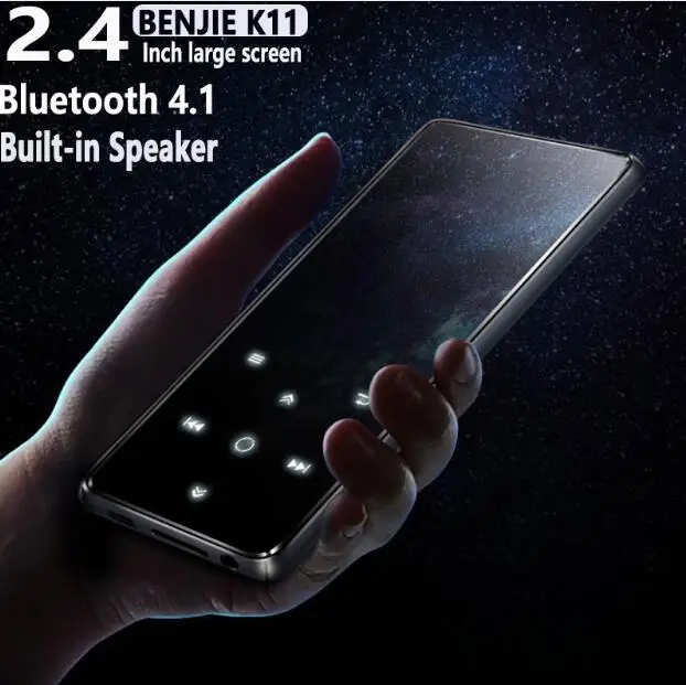 Оригинальный benjie k11 bluetooth HIFI MP3 музыкальный плеер 8 Гб Lossless Touch Портативный Аудио fm