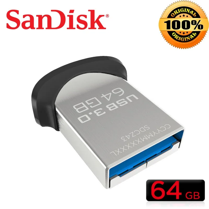 

SanDisk usb flash Pendrive 64GB 32GB 128GB USB3.0 Flash Card Memory Mini U Disk Tiny Pen drive Stick USB flash drive