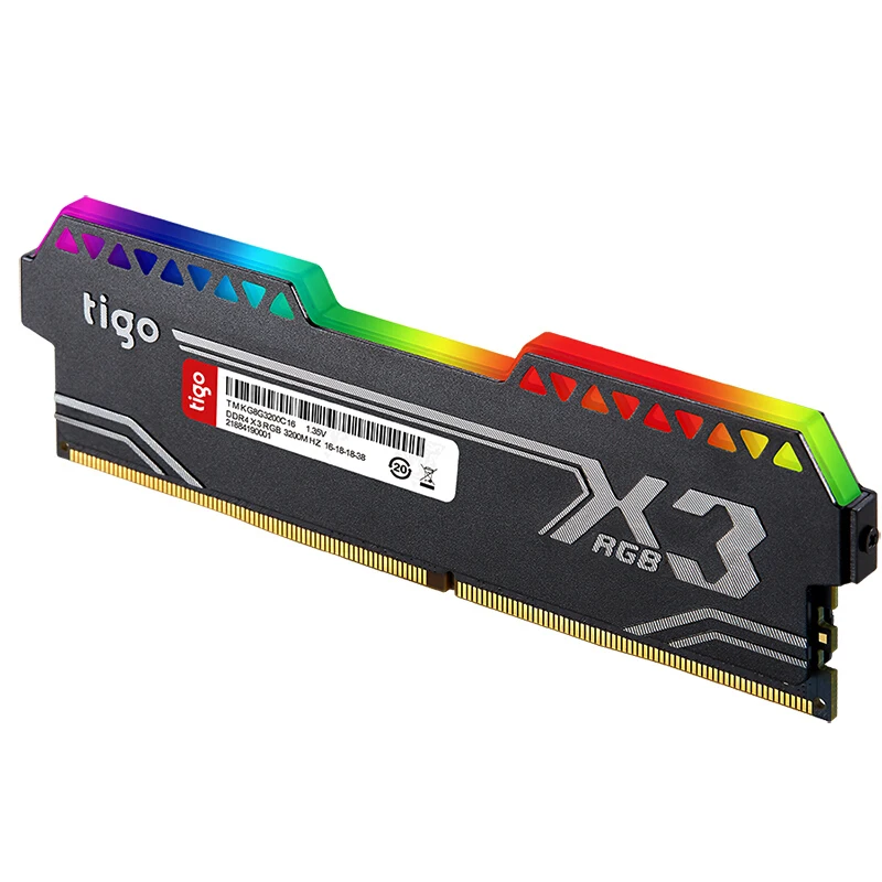 X3 RGB DDR4 8G 3200MHz Настольный игровой ОЗУ 288 PIN 1,35 V Электронный СПОРТИВНЫЙ ИГРОВОЙ светильник RGB Память ram для настольного ноутбука