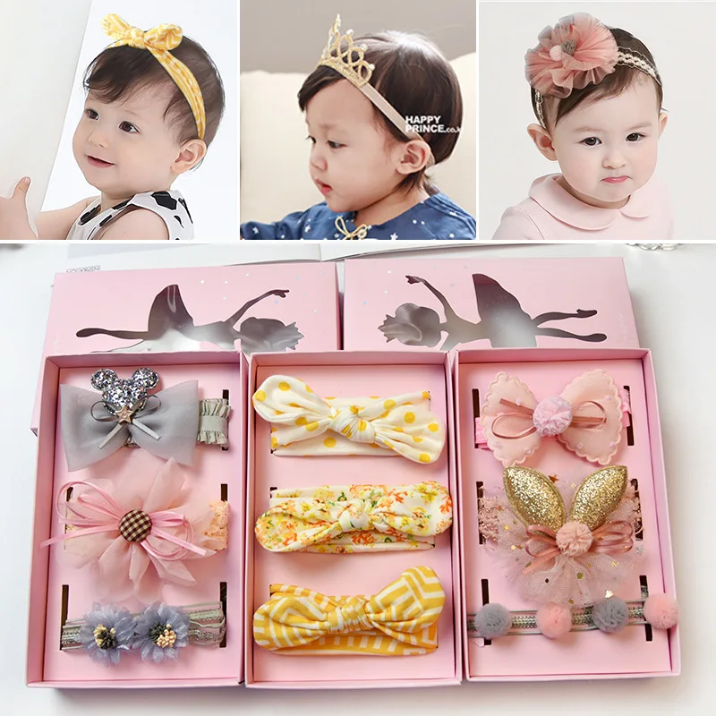3pcs/box Korea High Quality Handmade Cotton Rabbit Flower Crown Hair Accessories Girls Headband Hair Band Hair Bows Hair Ties
