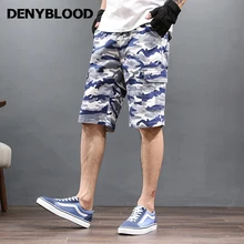 Denyblood джинсы плюс Размеры 28-48 мужские Шорты летние камуфляжные брюки карго Шорты Чино Capris511 пляжные Шорты бермуды 510