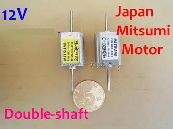 

4PCS Japan Mitsumi 12V DC 12*15.5MM 13500RPM 030 Micro Motor Iron Cover Double Shaft Motor With Carbon Brush