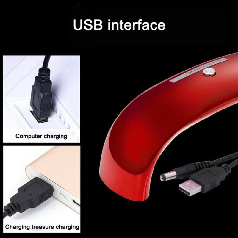 

3Colors New LED9W Nail Bridge Rainbow Light therapy Light Lasting Not Hot Mini Portable Manicure Light USB Connector TSLM1