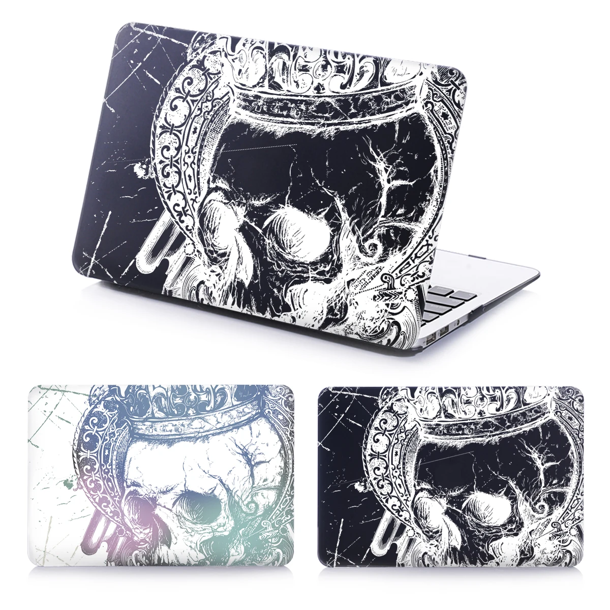 

Skeleton Skull scary Face Halloween Hard Case For Apple Macbook Air Pro Retina 11 12 13 15 Laptop Cover For Mac book 13.3 inch