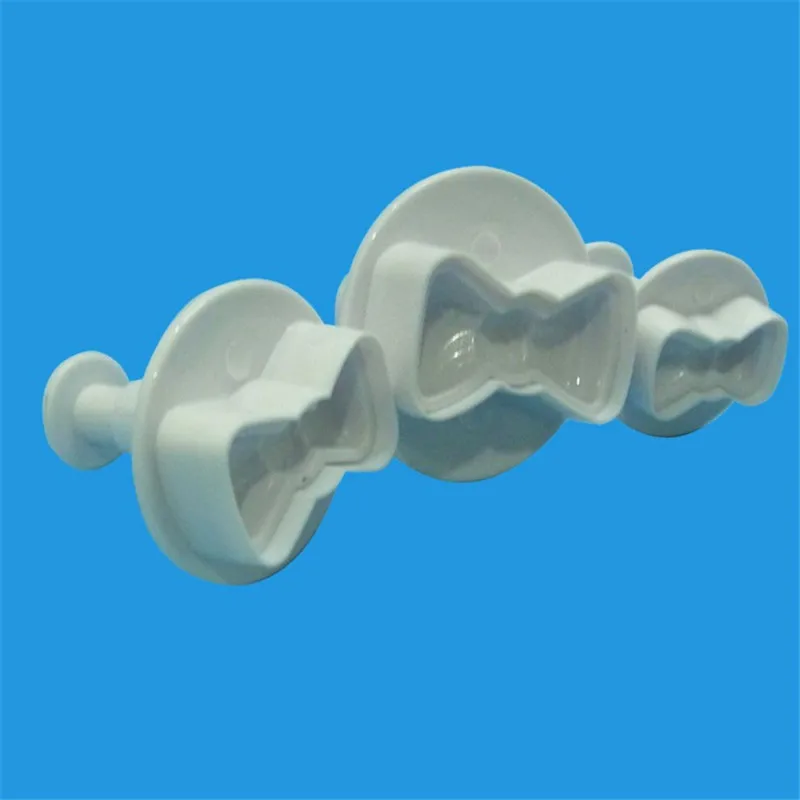 

TTLIFE 3pcs Biscuit DIY Mold cute bow Cookie Cutter Tools Cake Plunger Sugar Craft Confectionery Bakeware pastry Cake Tools