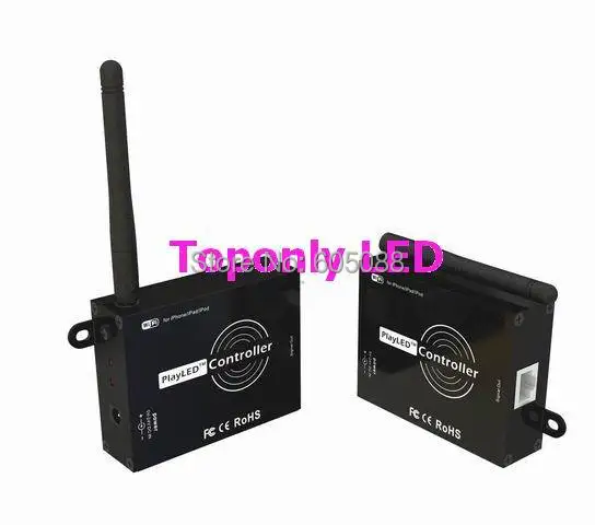 

DC5-24V 100W PlayLED APP RGB WIFI Led Controller For LPD1109 6803 8803 WS2801 SM16716 TM1803 1809 LED Digital Chasing Ribbon 50p