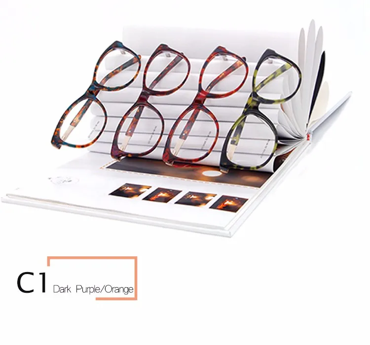 Fashion Unisex Designer High Quality Eyeglasses Frames Vintage Spectacle Amber Eyegalsses (3)