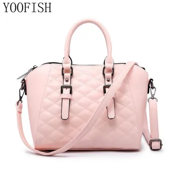 

YOOFISH Women Handbag Female PU Leather Bags Handbags Ladies Portable Shoulder Bag Office Ladies Hobos Bag Totes LJ-0630