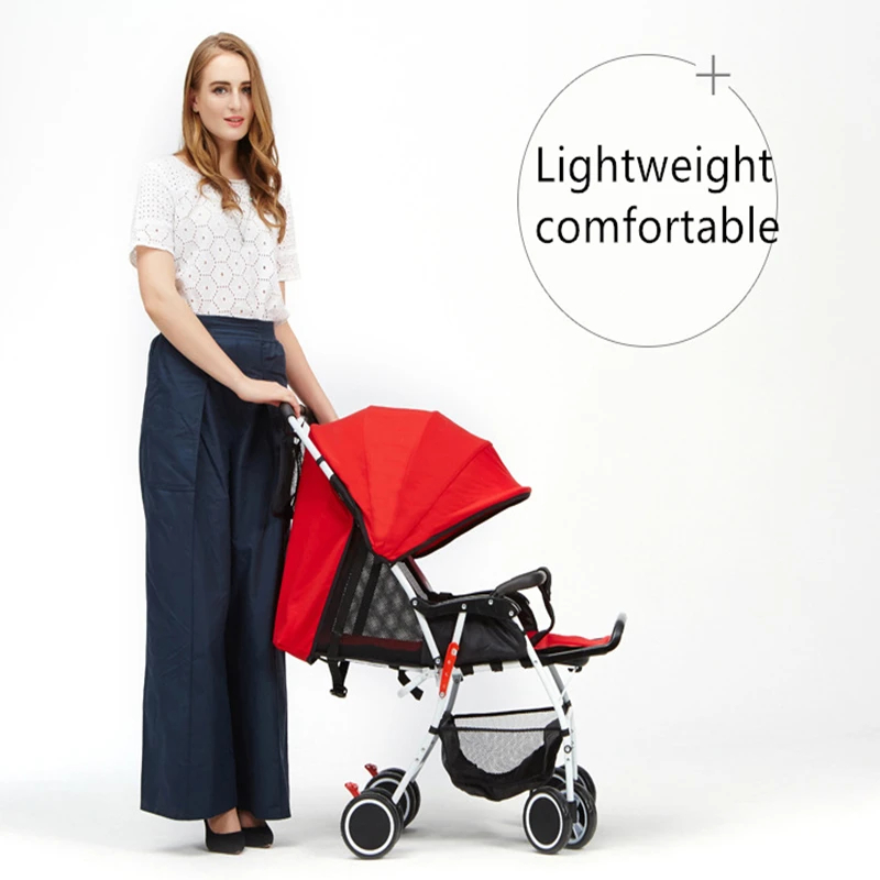 

HUAYING Stroller Lightweight Easy To Carry Baby Stroller Can Sit Reclining Folding Lightweight Maternal And Child Special