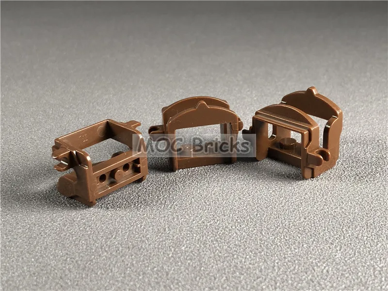 

12pcs/lot MOC Bricks DIY Brown Horse Saddle with Two Clips fit with 4491b Building Blocks Toys for children Dolls Xmas Gifts