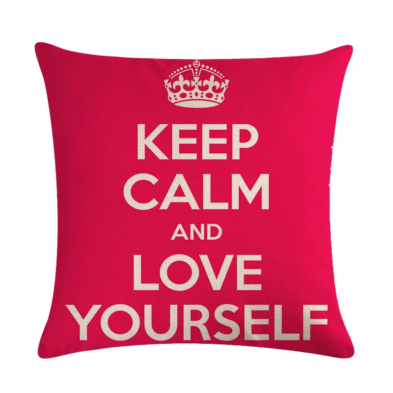 45*45 см Keep Calm& Marry Me письмо серии Лен декоративная Подушка Крышка наволочки Рождественская наволочка для подушки Чехол