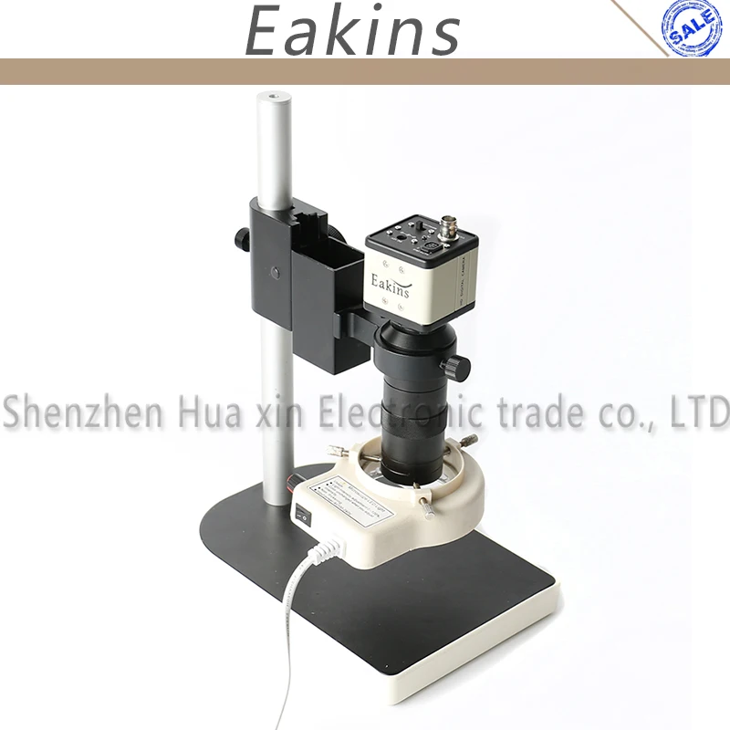 800TVL 1/3 inch CCD Digital Industry Video Microscope Camera Set +130X