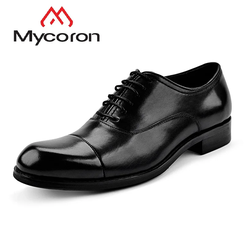Mycoron модные Фирменная Новинка поступления 100% из натуральной мягкой кожи обувь мужская Бизнес классический Повседневное обувь в стиле