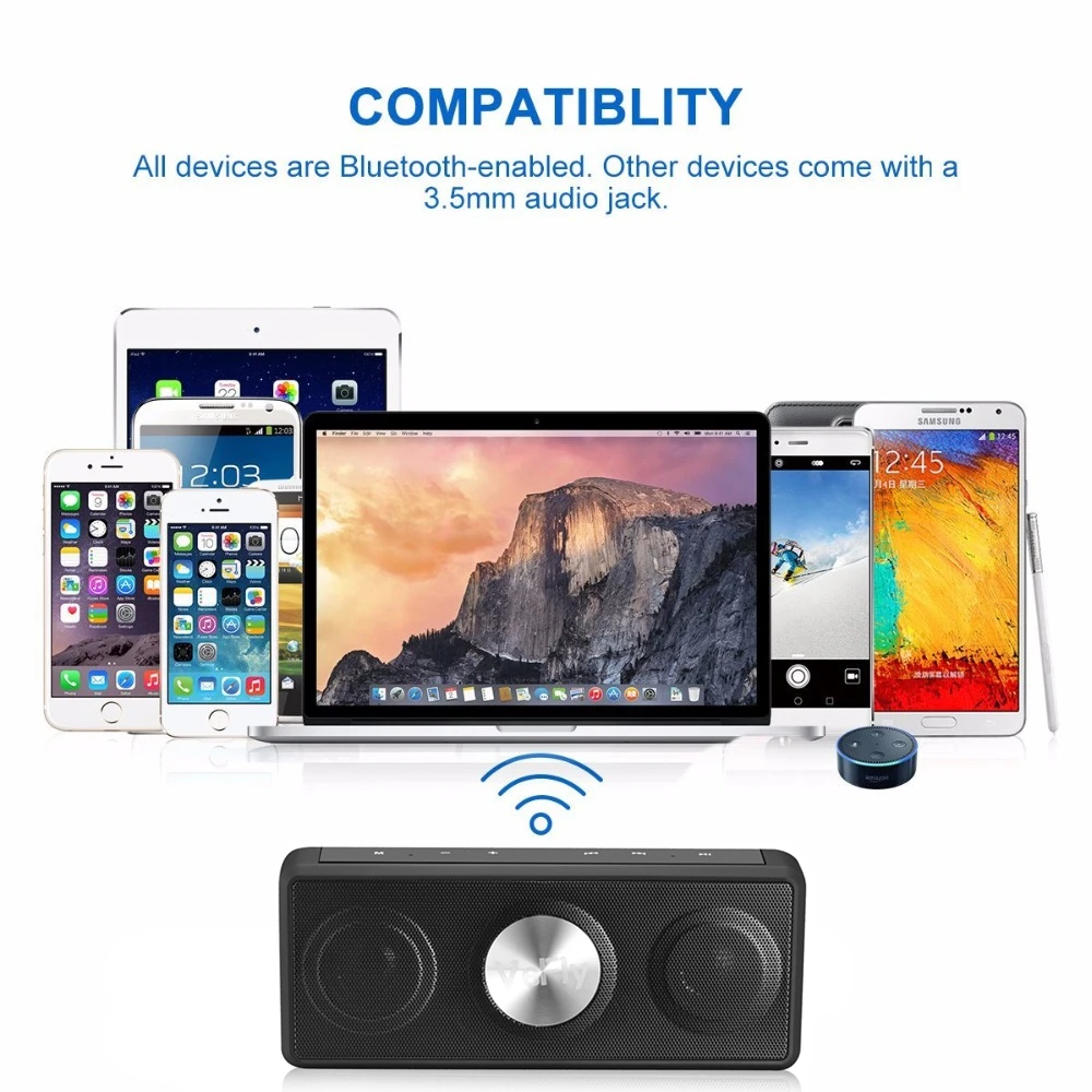 Fm радиоприемник VeFly беспроводной bluetooth динамик портативный музыкальный