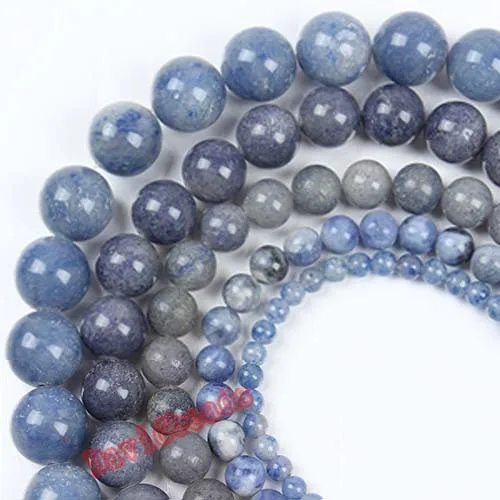 White-Free-Shipping-Blue-Aventurine-Natural-Round-Loose-Spacer-Stone-Beads-40cm-Strand-4-6-8-10 
