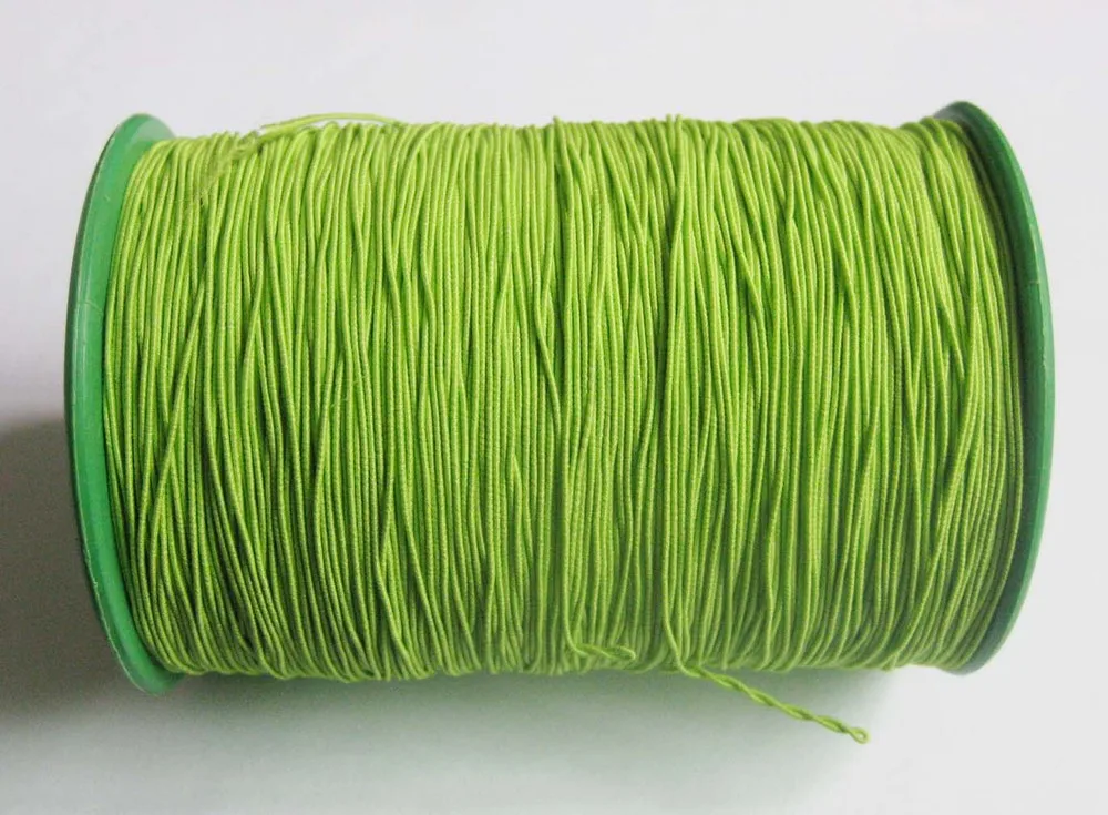 Много цветов на выбор эластичные шнуры 550 ярдов черный Строка Ювелирные изделия Поиск Вязание нити резиновые швейные принадлежности - Цвет: 11 fresh green