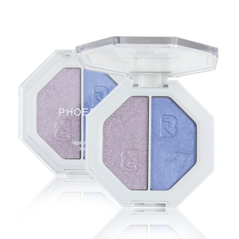 

Lasting Highlight Gloss Powder Concealer 2 Colors Women Brighten Skin Eyeshadow Pigment Palette Makeup Tools Glow Kit Glitter