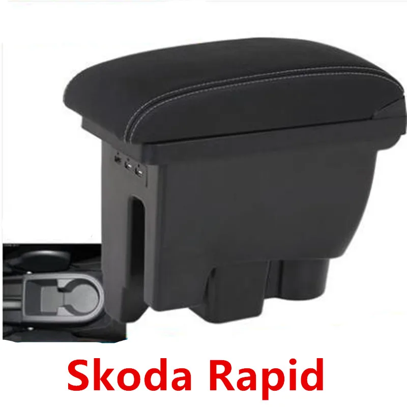 

For Skoda Fabia/fabia 2 armrest box central Store content box