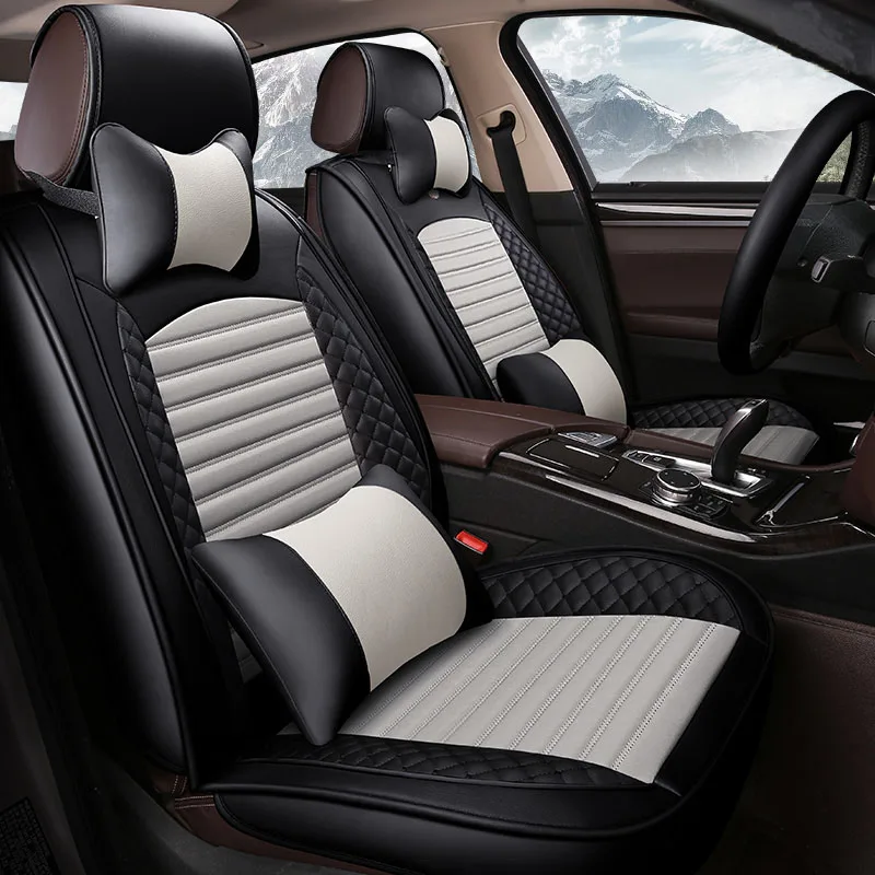 Front Rear Leather Car Seat Covers For Mercedes Benz