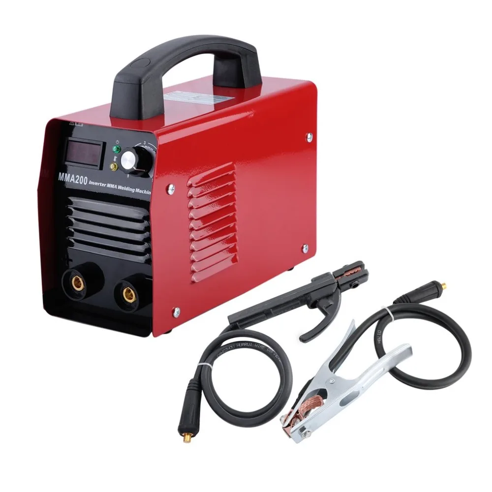 

MMA200 Welding Machine Professional Inverter Weld Equipment Durable 220V IGBT MMA Welding Machine Metalworking Parts EU Plug