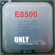 Лучшее качество Core2 DUO E8500 cpu 3,16 ГГц/LGA775/775pin/6 МБ кэш L2/двухъядерный/65 Вт