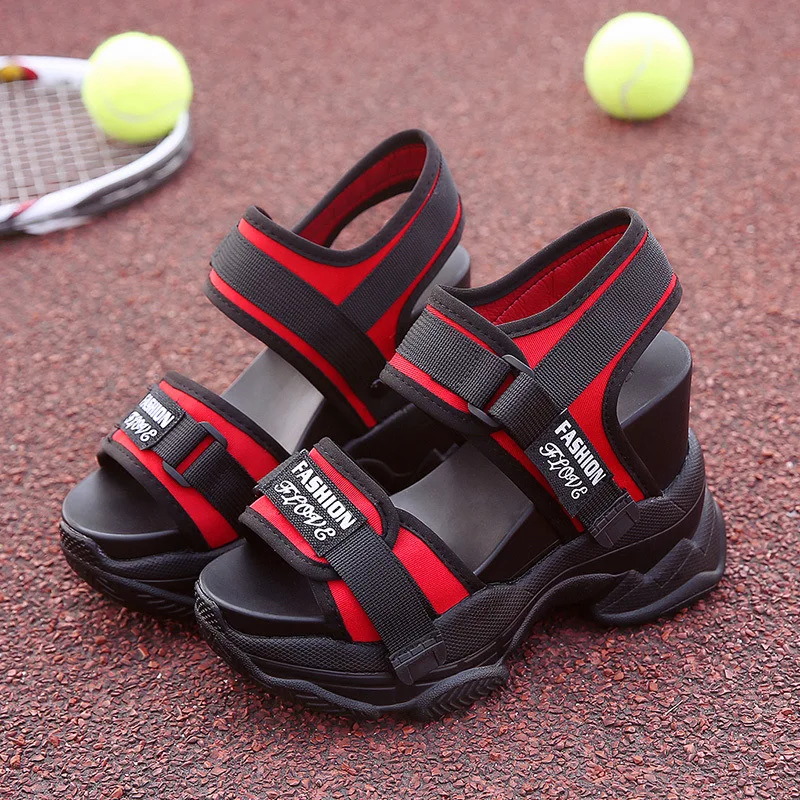 Brand Sandals Women Shoes New 2019 Summer Super High Heels Ladies Casual Shoes Wedges Chunky Sandals Platform Gladiator Buckle Brand Sandals Women Shoes New 2019 Summer Super High Heels Ladies Casual Shoes Wedges Chunky Sandals Platform Gladiator Buckle