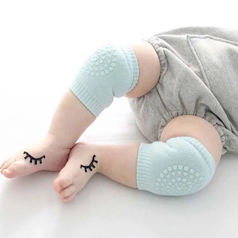 Корейские носки для младенцев, Детские наколенники, леггинсы, пластиковая подошва, утепленные нескользящие носки