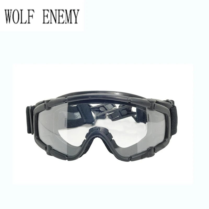 Черный лыжный спорт и Пейнтбол страйкбол противотуманные очки Баллистические Очки для шлема тактический армейский военный