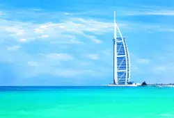 Laeacco Burj Al Arab Hotel jumeirah Beach фотографии фонов Виниловый фон на заказ по фотографии Фоны для Аксессуары для фотостудий