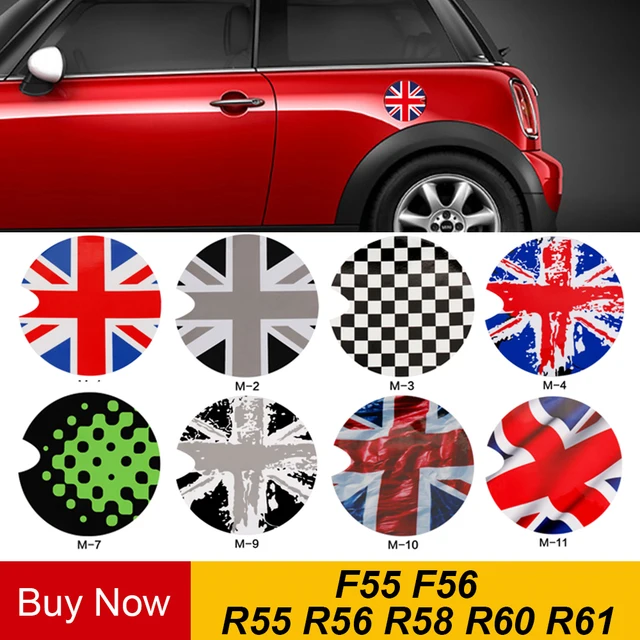 Gas Fuel Tank Cap Vinyl Cover Sticker Decals Decoration For Mini Gas Fuel Tank Cap Vinyl Cover Sticker Decals Decoration For Mini Cooper S One F55 F56 R55 R56 R60 R61 Car Styling Accessories