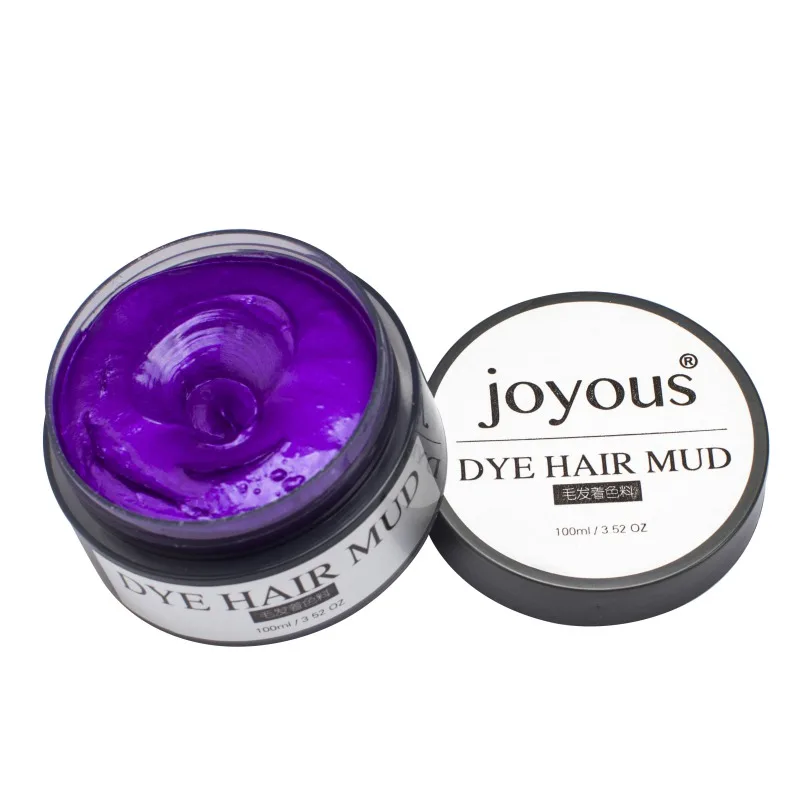 5 цветов доступны Мода одно время волос Цветной волос грязи краситель Крема для укладки волос Временная Краска Крем# AP5 - Цвет: purple