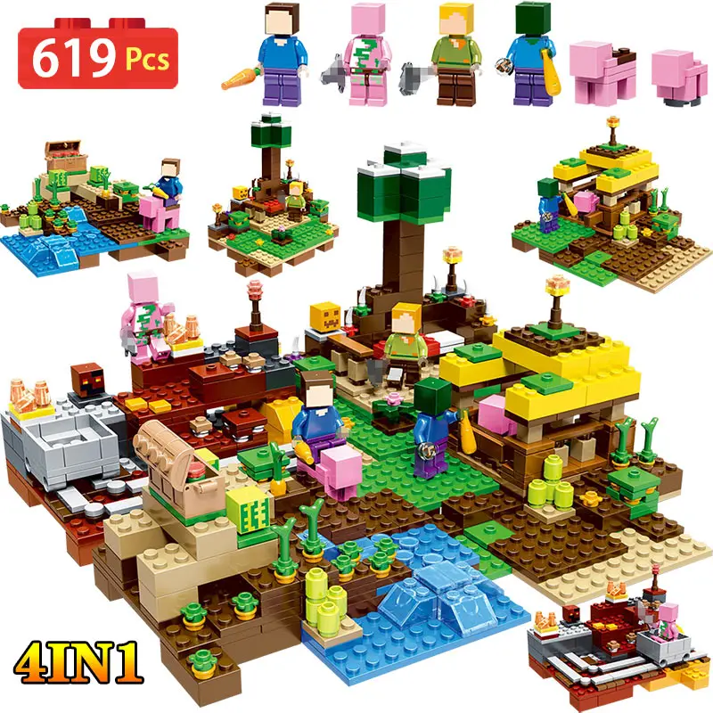 

2018 NEW Technic My World Harvest Series Building Blocks Compatible LegoINGLYS Minecrafter Bricks Toys for Children Gift