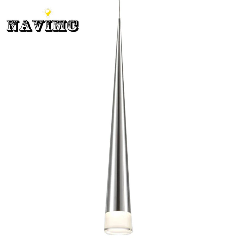 

Modern Silver Led Pyramidal Pendant lights for Restaurant Dining Room Kitchen Hanging Pendant Lamp