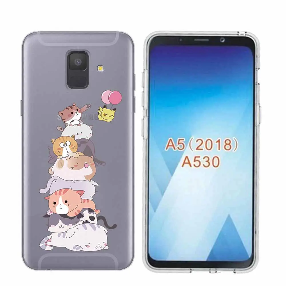 Arvin Paniting Case FOR Samsung A5 Adorable Animals Case FOR Samsung A6 Plus 2018 Smart Back Protective Phone Cover FOR A3 A7 A8 (7)